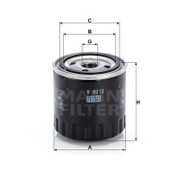Фильтр масляный MANN-FILTER W 8013